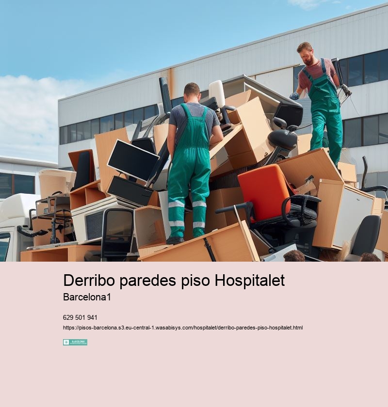 Derribo paredes piso Hospitalet